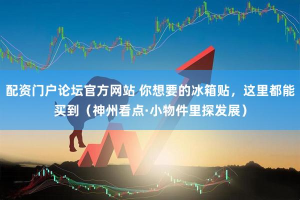配资门户论坛官方网站 你想要的冰箱贴，这里都能买到（神州看点·小物件里探发展）