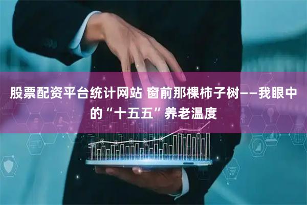 股票配资平台统计网站 窗前那棵柿子树——我眼中的“十五五”养老温度